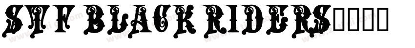 Stf BLACK RIDERS字体转换
